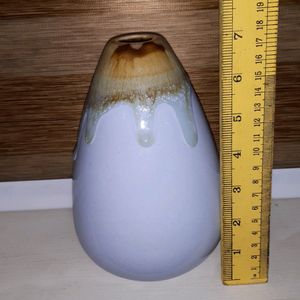 Beautiful Light Blue & Drip Glaze Flower Vase