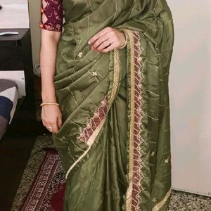 New Unused Shining Saree