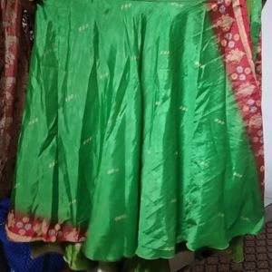 Vintage Silk Saree Wrap Skirt