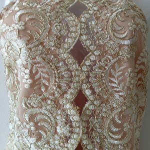 Champagne Lace Party Playsuit