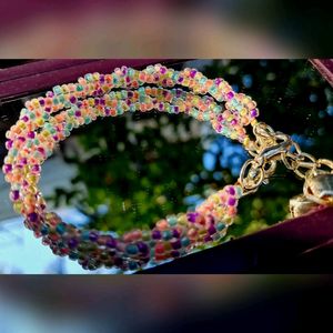 Braided Candyfloss Bracelet