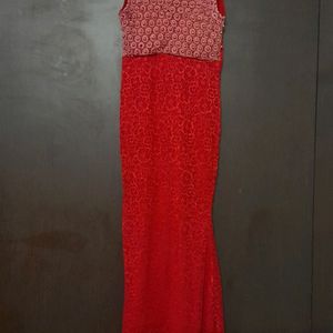 Red Beaded Dress