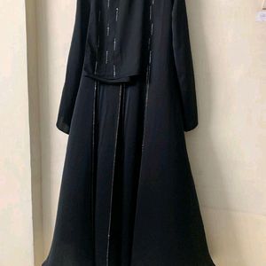 Designer Abaya with Elegant Sling Bag Combo 👜