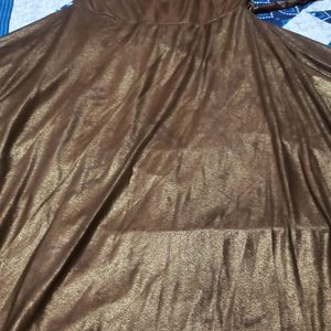 Beautiful Golden Colour Gown Size L