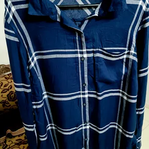 Blue Dark Colour Chex Shirt