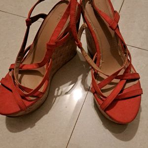 Wedges for woman , size 37, H&M, used couple of time but due to humidity material got spoiled