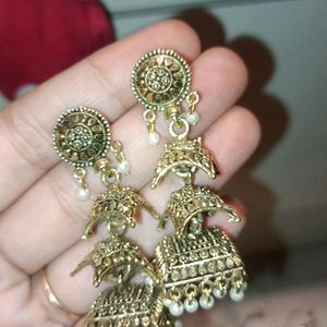 Combo Of Earrings And Ear Cuffs