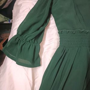 Green Colour Dress For Ladies