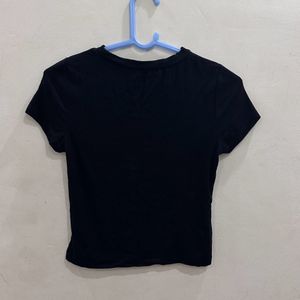 Black Mini Crop Top For Women (Summer Collection)