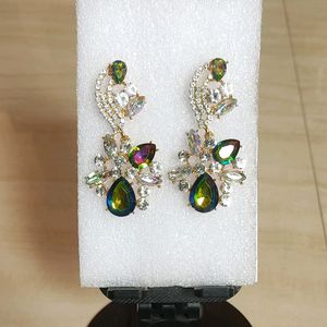 Glass Stone korean Earrings