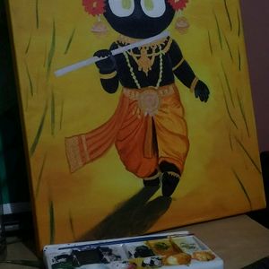 Shri Jaggannath Handmade Painting (14"×18")