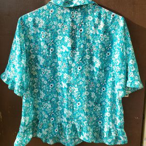 Y2k Short Sleeve Top With Cutest Buttons