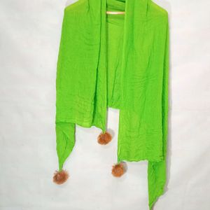 AHMADUN BRAND Parrot Green Dupatta