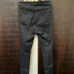 Tokyo Talkies Black High Waist Jeans For Women