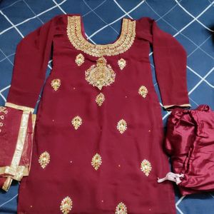 Maroon Suit Set