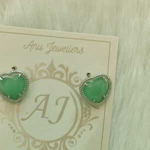 925 Sterling Silver Earrings Wyh Patch