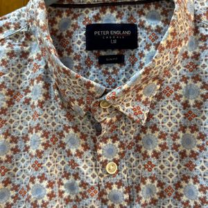 Peter England Indigo Nation Size L Men Shirt