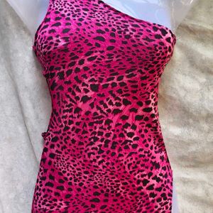 I. SEXY PINK CHEETAH PRINT LONG BODYCON