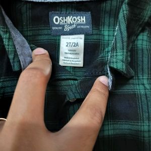 Unused Boy Dark Green Shirt