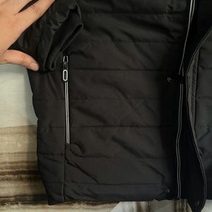 BRAND NEW MENS BLACK JACKET WITH HOODIE