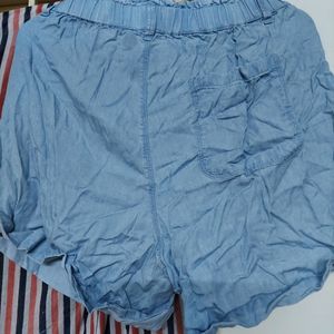 Women's Blue Jeans Shorts