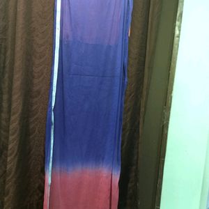 Dupatta dye design colour blue,pink Fabric silk
