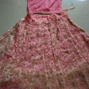 Beautiful Lhnga Choli Peach Set(SALE OFFER 540 RS)