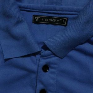 Foggy Casual Men's T-shirt Blue With