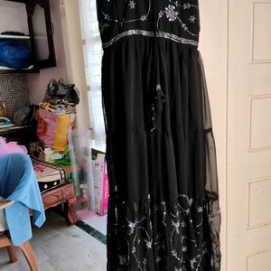 Beautiful Black Long Frock