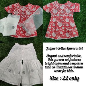 Jaipuri Cotton Garara Set