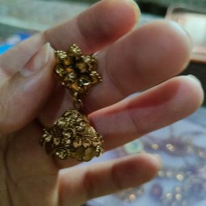 Jhumkas And Ring Combo