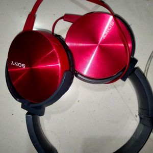 Sony MDR-XB450 🎧Headphones(Red)