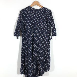 Navy Blue Printed Kurta(Women’s)