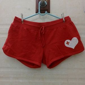 Hot Red Sexy Shorts For Women's