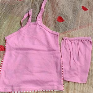 Baby Dress Cotton Pink