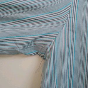 Blue And White Striped Kurthi