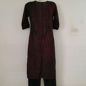 Black Casual Kurta Set (Women's)