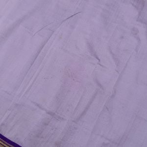 Lavender With Violet Silk Saree