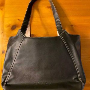 MARY KAY CONSULTANT Faux Leather Black Tote Bag