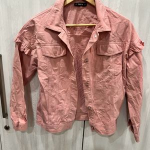 Peach Denim Jacket