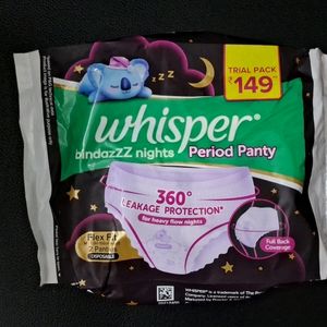Whisper Bindaaz Nights Period Panty