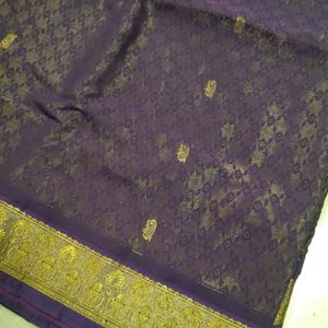 Purple Old Traditional Saree