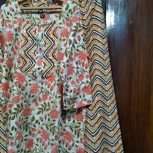 XL SIZE FLORAL PRINTED SUIT