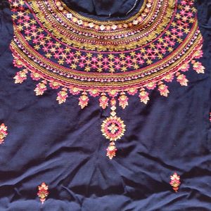 Embroidery Kurti With Leggings