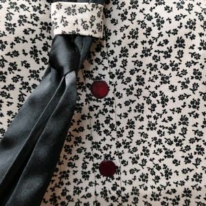 Printed Formals Of With Necktie