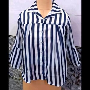 Women Striped Top Casual Formal Wear