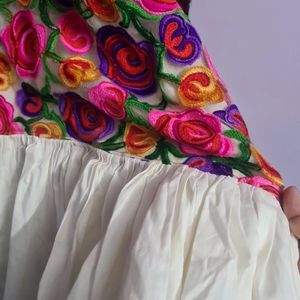 Multicolor Hand Embroidery Dress