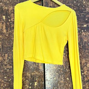 Yellow Cut Top