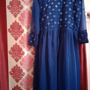 Blue Gown Kurti