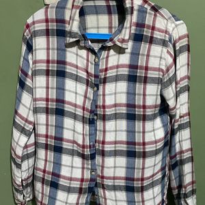 Pure Cotton Checked Shirt For Women